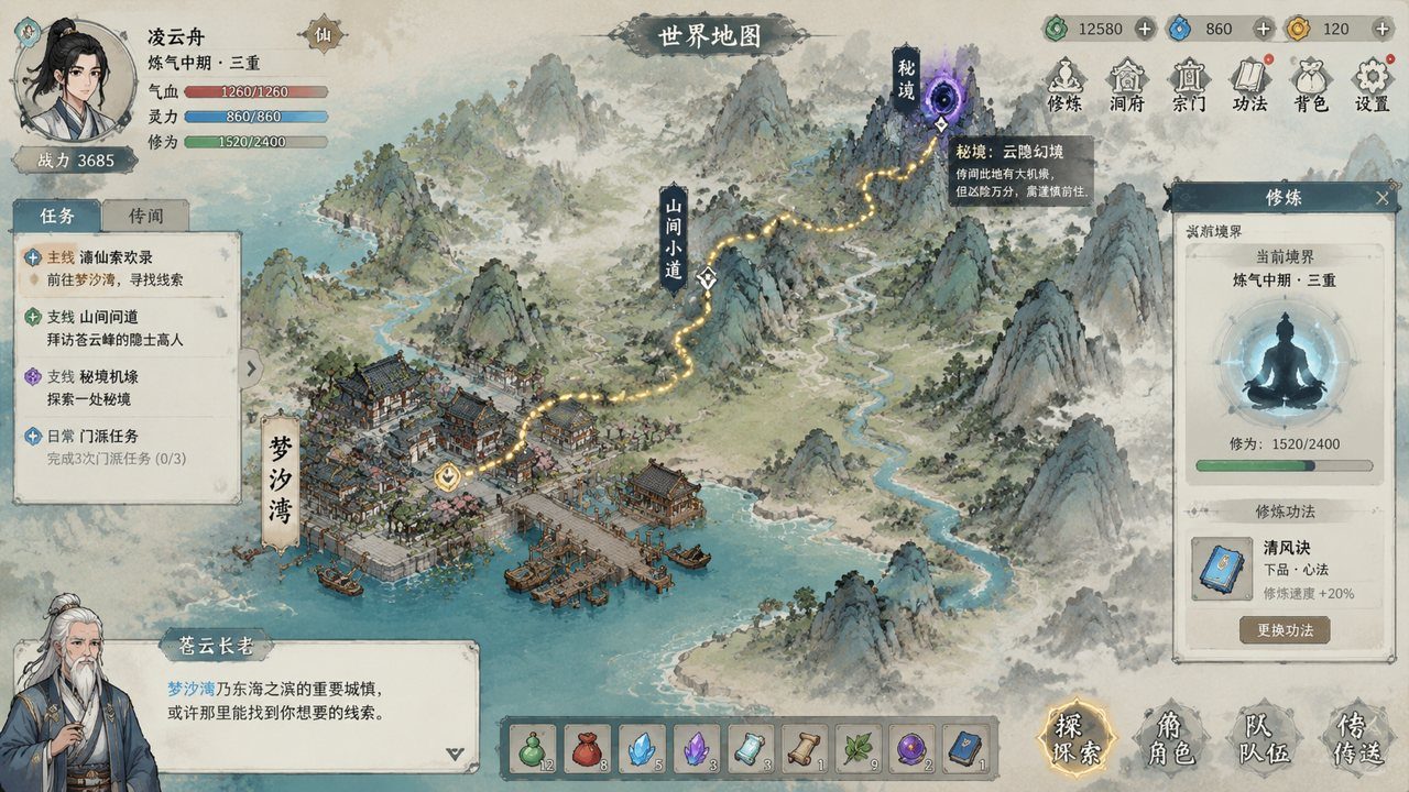 谪仙索欢录 角色养成 资料图 2